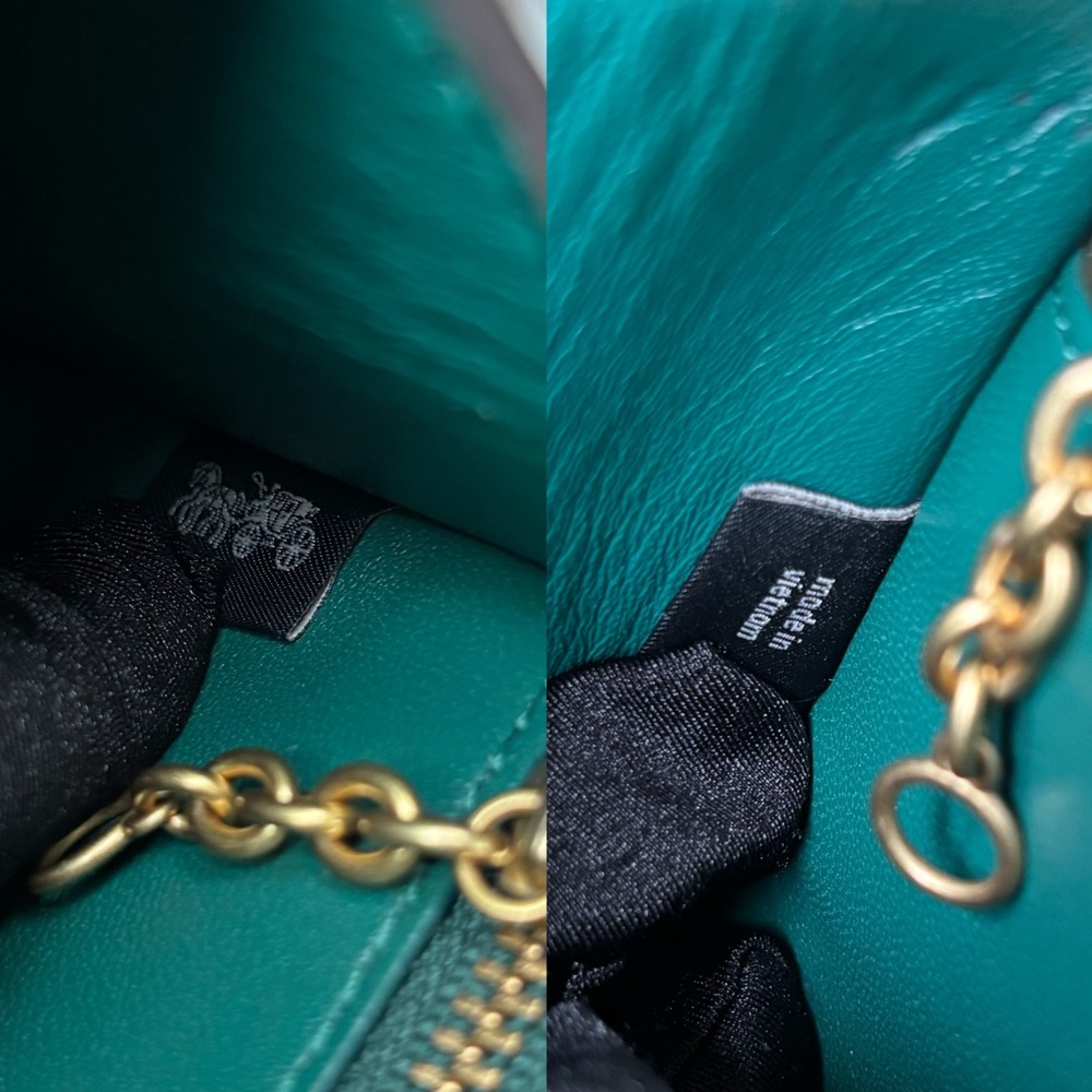 COACH Turnlock Clutch in Colorblock - Picture 14 of 16